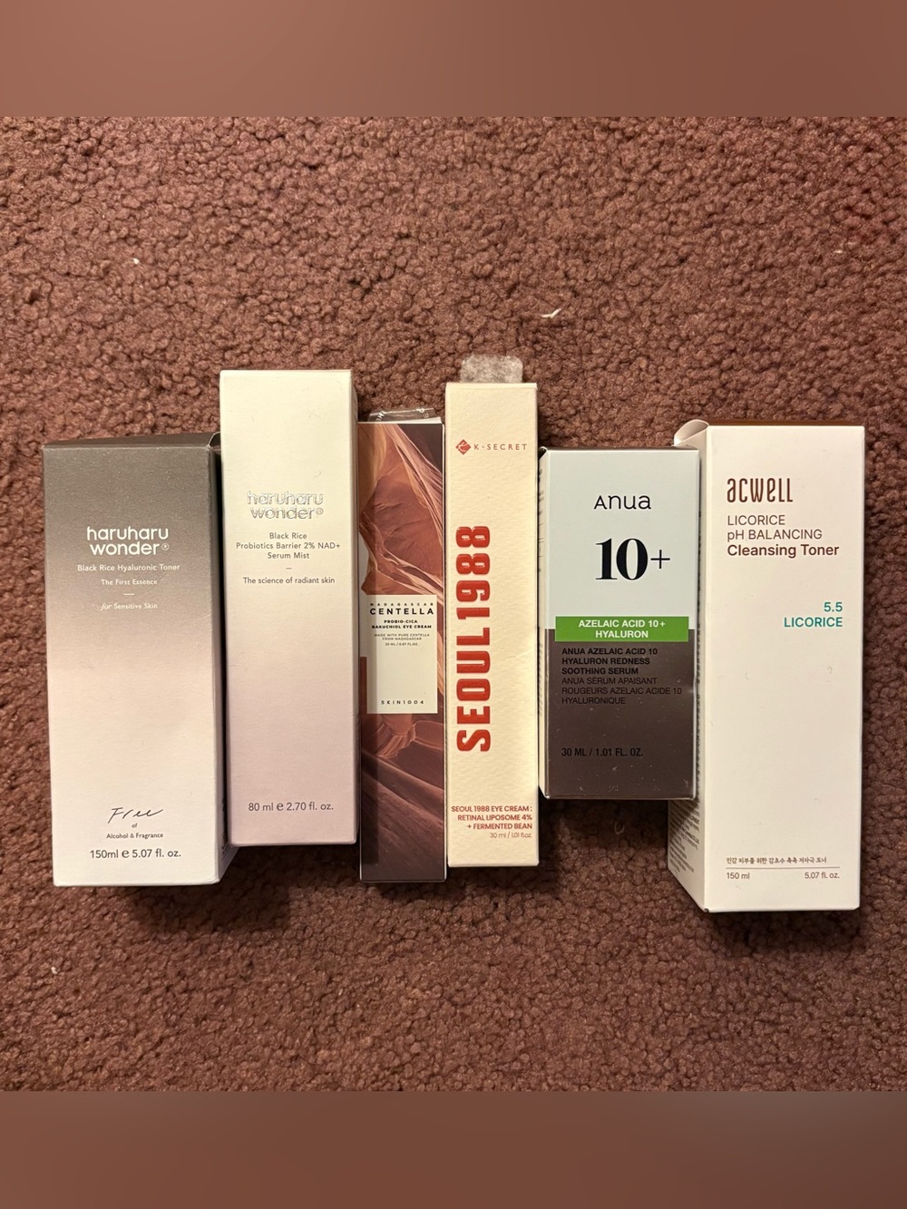 6 Korean skincare bundle
